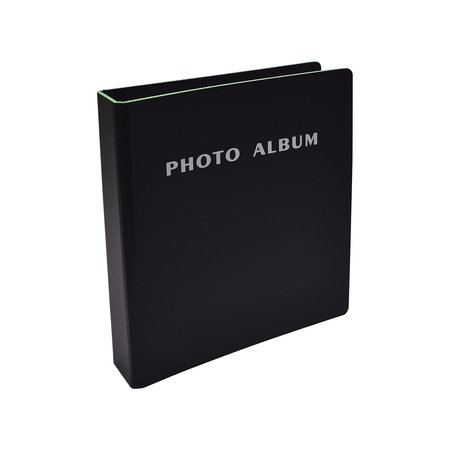 BETTER OFFICE PRODUCTS Hard Cover Mini Photo Binder, 2-Ring, Holds 36-4x6 Photos, Clear Heavyweight Pocket Sleeves 32112